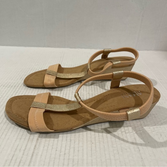 Women’s Alfani Beige Voyage Wedge Slip On Slingback Sandals Size 11 US! - Picture 5 of 9